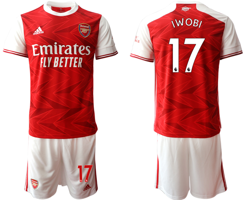 Men 2020-2021 club Arsenal home #17 red Soccer Jerseys
